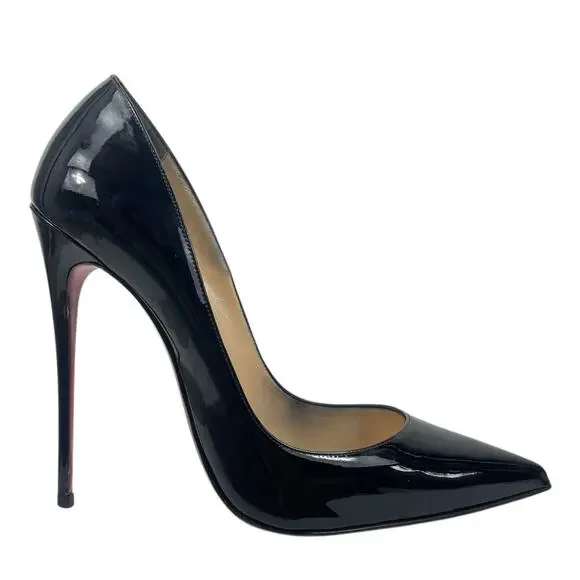 Christian Louboutin So Kate 120mm Patent Leather Pumps Black Size 41 - Picture 4 of 16